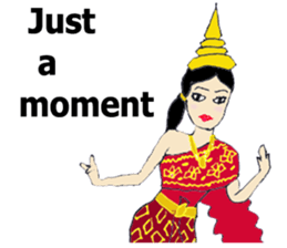 Srida thai dancer sticker #12213869