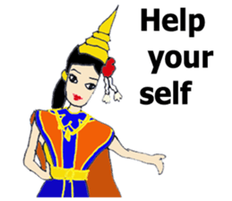 Srida thai dancer sticker #12213882