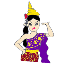 Srida thai dancer sticker #12213886