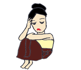 Srida thai dancer sticker #12213894