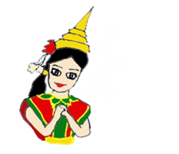 Srida thai dancer sticker #12213896
