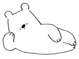 Loose polar bear & boy sticker #12213950
