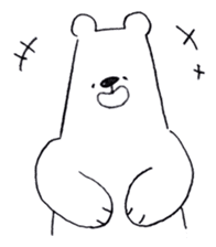 Loose polar bear & boy sticker #12213972