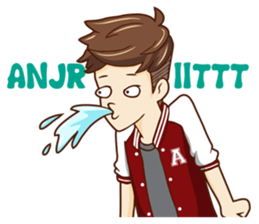 Mr simple but charming sticker #12214329