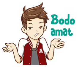 Mr simple but charming sticker #12214331