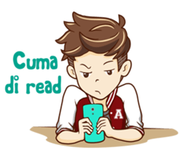 Mr simple but charming sticker #12214335