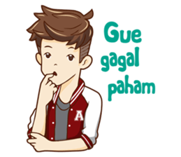 Mr simple but charming sticker #12214338