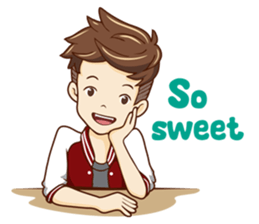 Mr simple but charming sticker #12214360