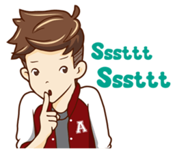 Mr simple but charming sticker #12214361