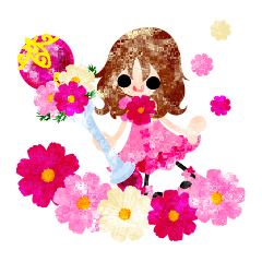 Sticker of cosmos girls