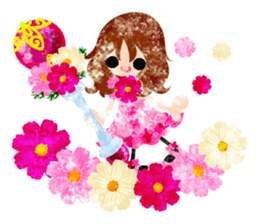 Sticker of cosmos girls sticker #12214443