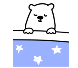 white bear SPRING sticker #12214972