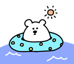 white bear SPRING sticker #12214973