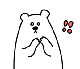 white bear SPRING sticker #12214974
