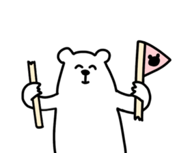 white bear SPRING sticker #12214980