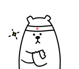 white bear SPRING sticker #12214983