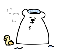 white bear SPRING sticker #12214989