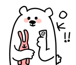 white bear SPRING sticker #12214990