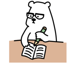 white bear SPRING sticker #12215000