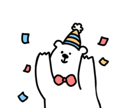 white bear SPRING sticker #12215004