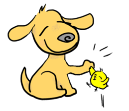 Lovely Friendship 'Dog and Chick' vol.2 sticker #12216013
