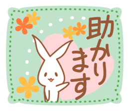Relaxed rabbit.2 sticker #12216038