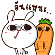 Moose the Rabbit & Babe Carrot 4 sticker #12216070