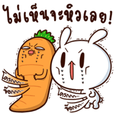 Moose the Rabbit & Babe Carrot 4 sticker #12216072