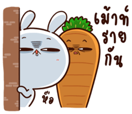Moose the Rabbit & Babe Carrot 4 sticker #12216073