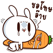 Moose the Rabbit & Babe Carrot 4 sticker #12216079