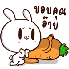 Moose the Rabbit & Babe Carrot 4 sticker #12216080