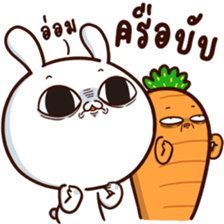 Moose the Rabbit & Babe Carrot 4 sticker #12216084