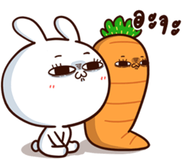 Moose the Rabbit & Babe Carrot 4 sticker #12216086