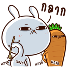 Moose the Rabbit & Babe Carrot 4 sticker #12216087