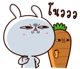 Moose the Rabbit & Babe Carrot 4 sticker #12216089