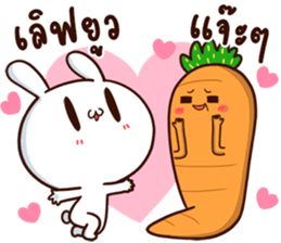 Moose the Rabbit & Babe Carrot 4 sticker #12216090