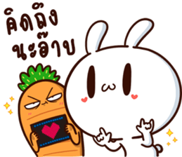 Moose the Rabbit & Babe Carrot 4 sticker #12216091