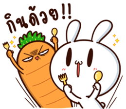 Moose the Rabbit & Babe Carrot 4 sticker #12216092
