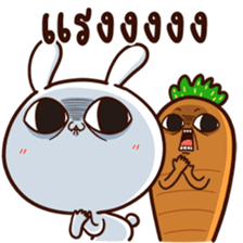 Moose the Rabbit & Babe Carrot 4 sticker #12216093