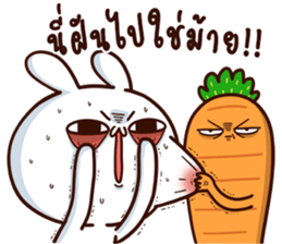 Moose the Rabbit & Babe Carrot 4 sticker #12216094
