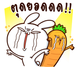 Moose the Rabbit & Babe Carrot 4 sticker #12216096