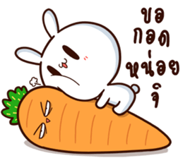 Moose the Rabbit & Babe Carrot 4 sticker #12216100