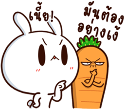 Moose the Rabbit & Babe Carrot 4 sticker #12216102