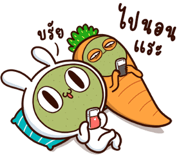 Moose the Rabbit & Babe Carrot 4 sticker #12216104