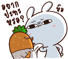 Moose the Rabbit & Babe Carrot 4 sticker #12216105