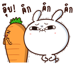 Moose the Rabbit & Babe Carrot 4 sticker #12216107