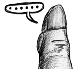 Big toe "Mr.mustache" sticker #12216232