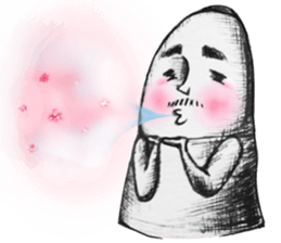 Big toe "Mr.mustache" sticker #12216234