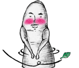 Big toe "Mr.mustache" sticker #12216235