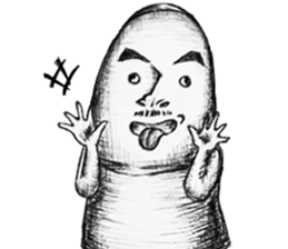 Big toe "Mr.mustache" sticker #12216238